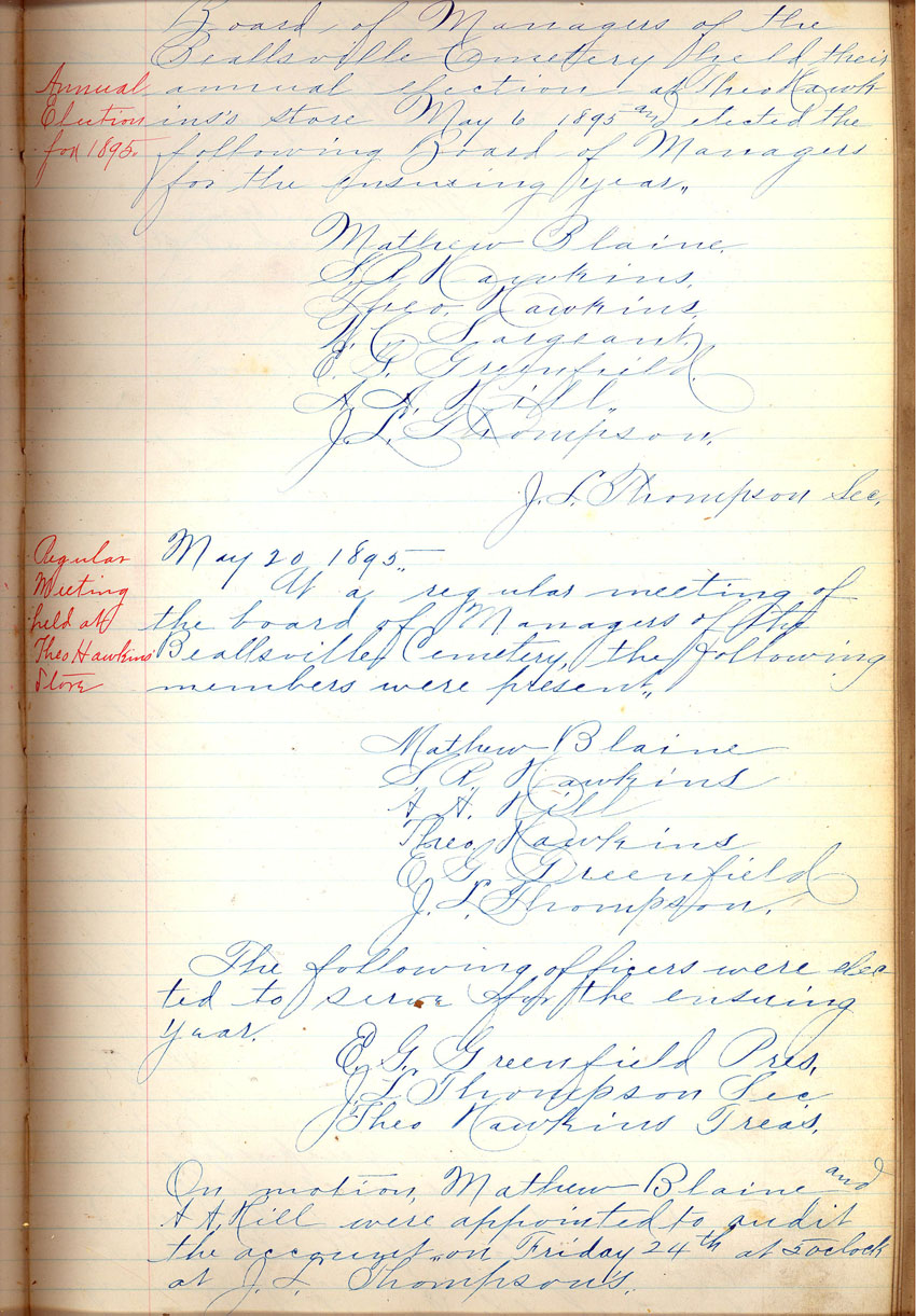 minute book